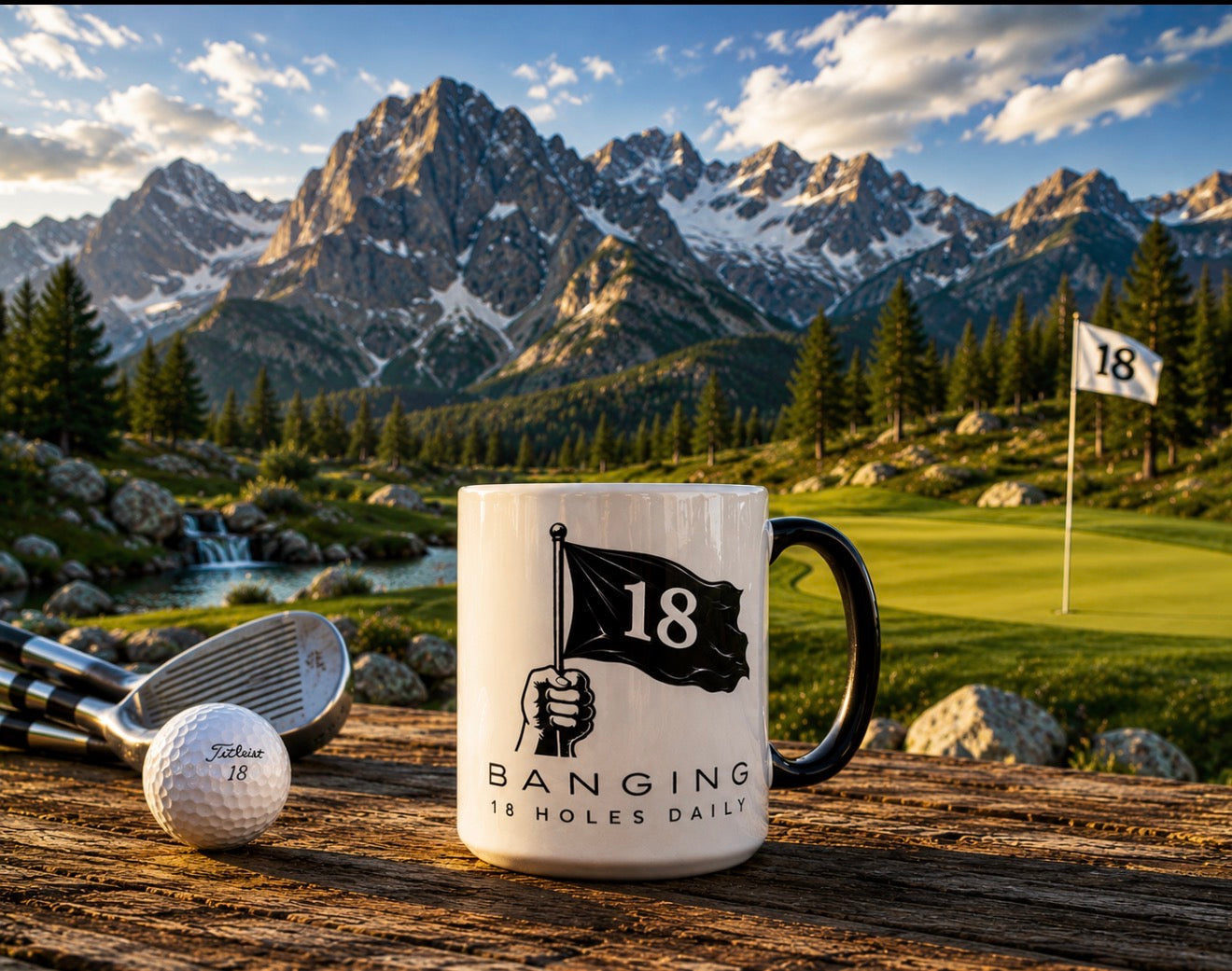 18 Daily "Banging 18 Holes Daily" 15oz Coffee Mug