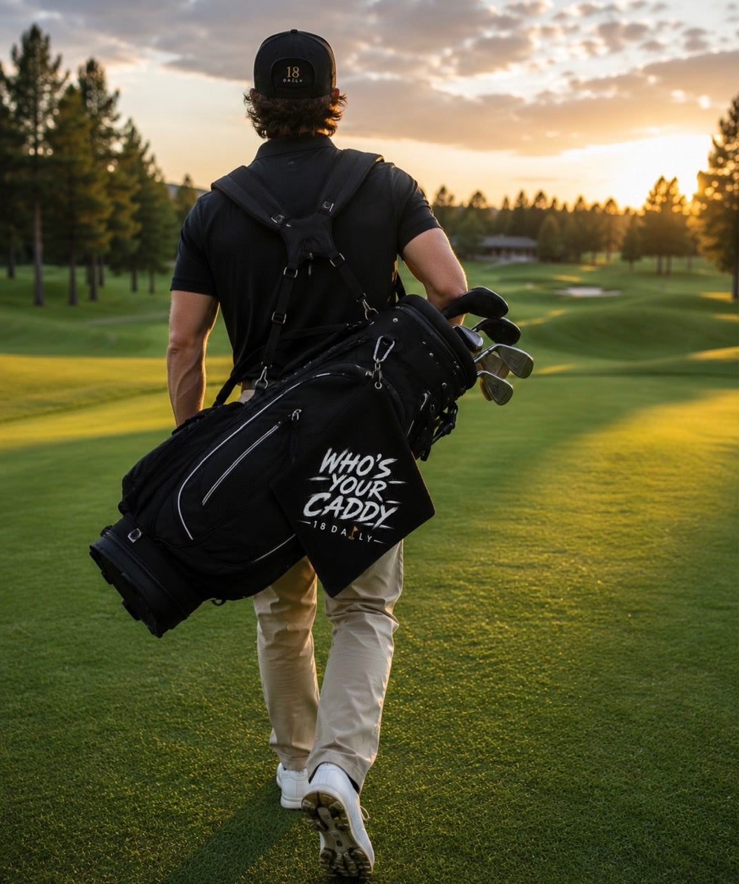 Black Golf Towel
