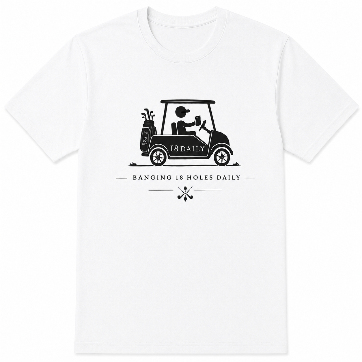 18 Daily Signature Tee-Golf Cart