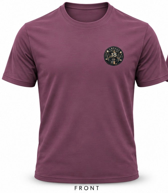 18 Daily Signature Tee-Round Stamp