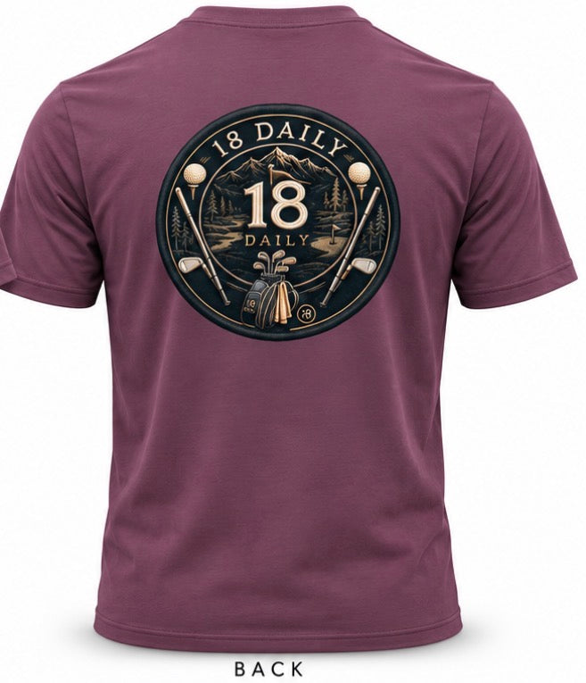 18 Daily Signature Tee-Round Stamp