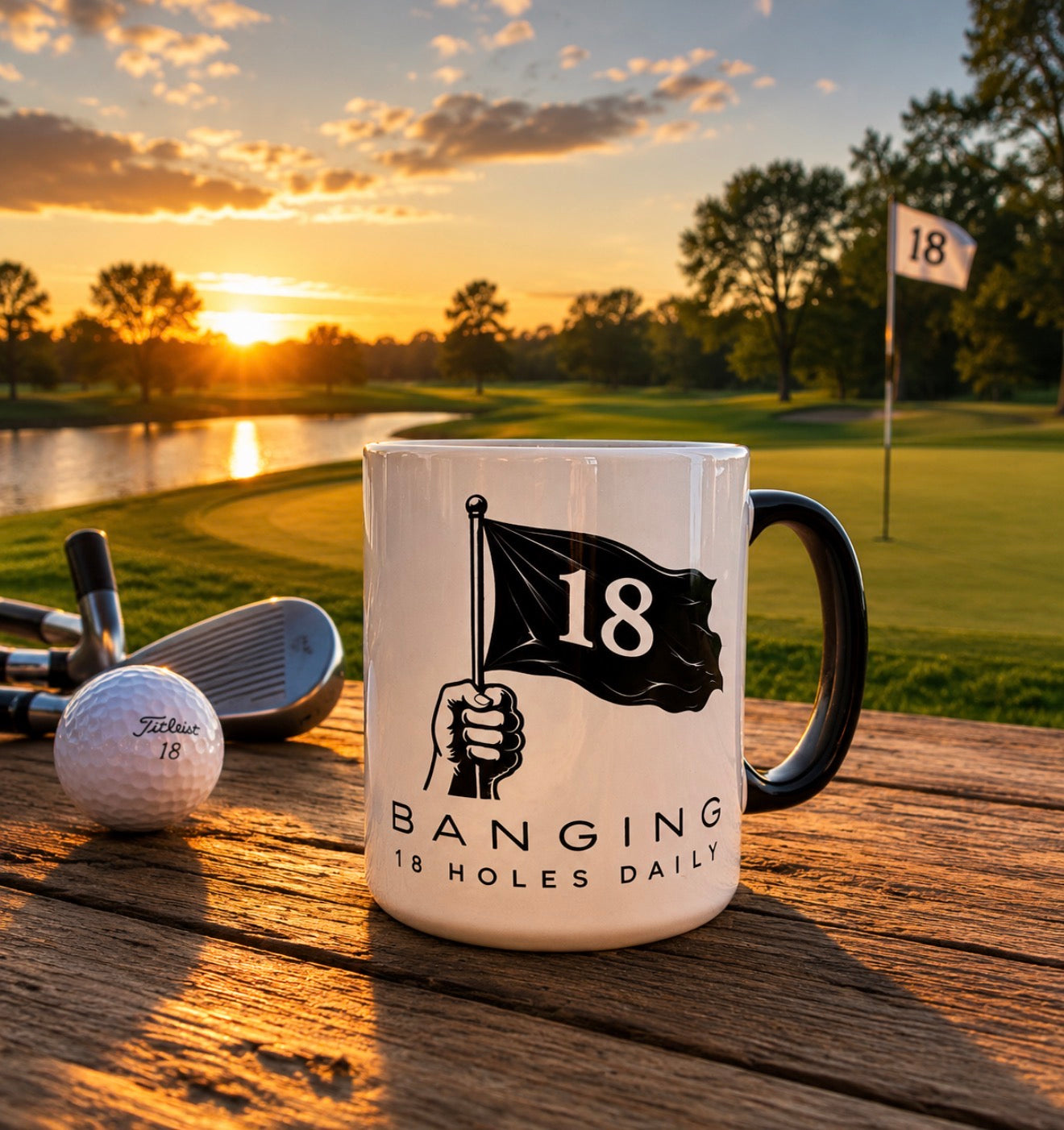 18 Daily "Banging 18 Holes Daily" 15oz Coffee Mug