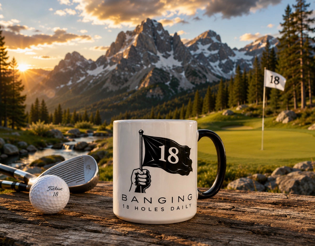 18 Daily "Banging 18 Holes Daily" 15oz Coffee Mug