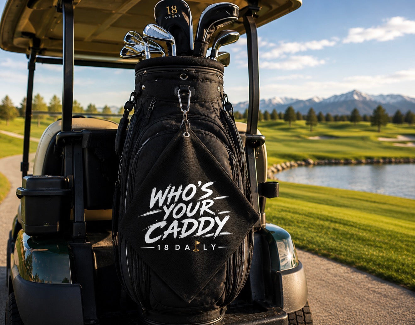 Black Golf Towel