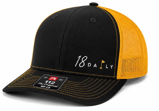 18 Daily Signature Trucker Hat -Gold