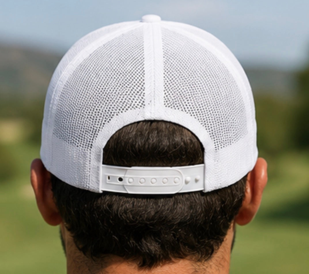 18 Daily Signature Trucker Hat -White