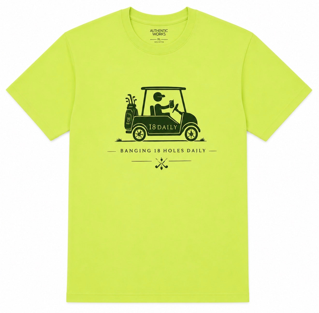 18 Daily Signature Tee-Golf Cart