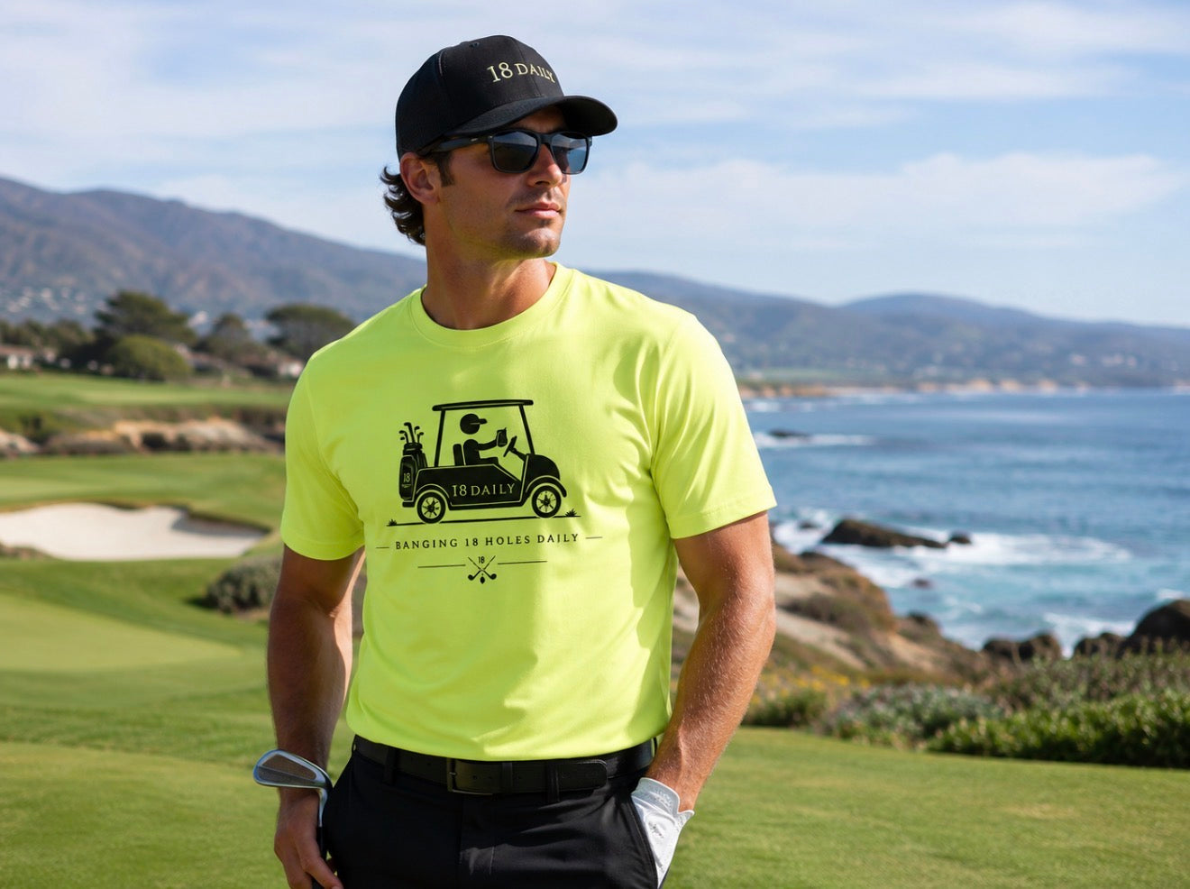 18 Daily Signature Tee-Golf Cart