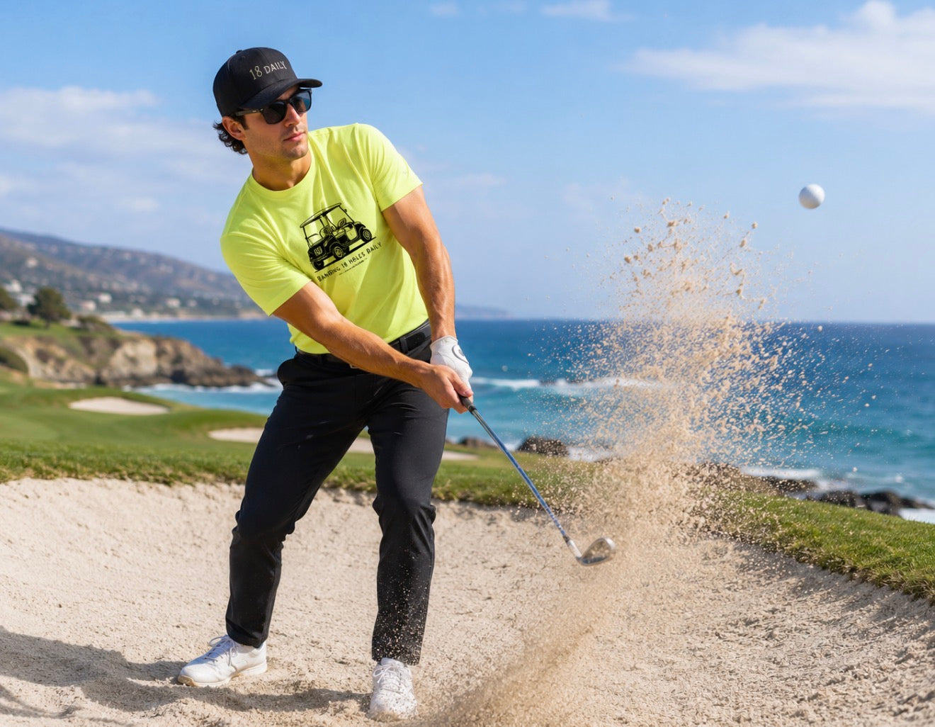 18 Daily Signature Tee-Golf Cart