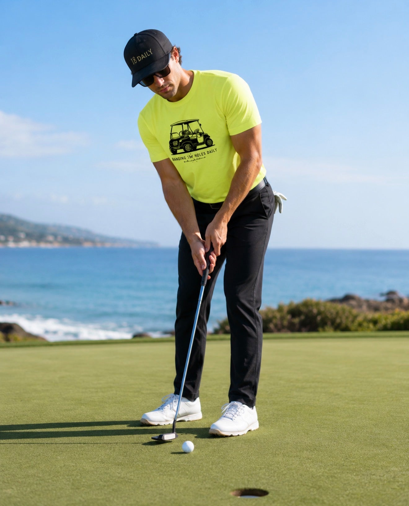 18 Daily Signature Tee-Golf Cart